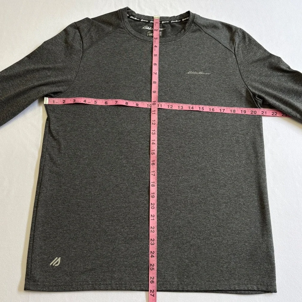 Eddie Bauer Men’s Long Sleeve Shirt, FreeDry, Gray, Medium - Picture 6 of 11